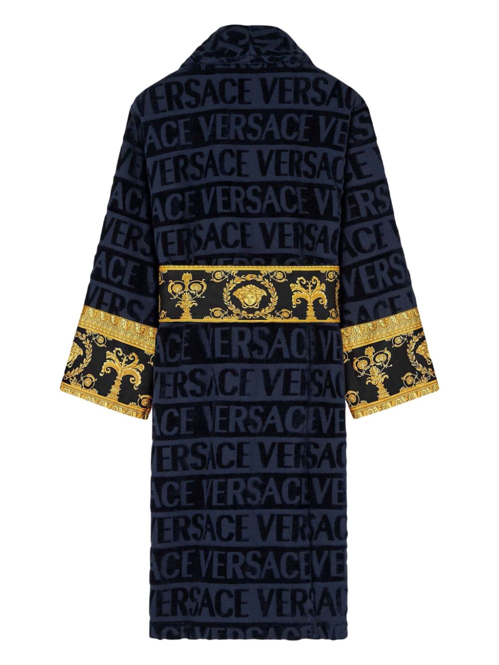 Versace I Love Baroque badstof badjas - Blauw