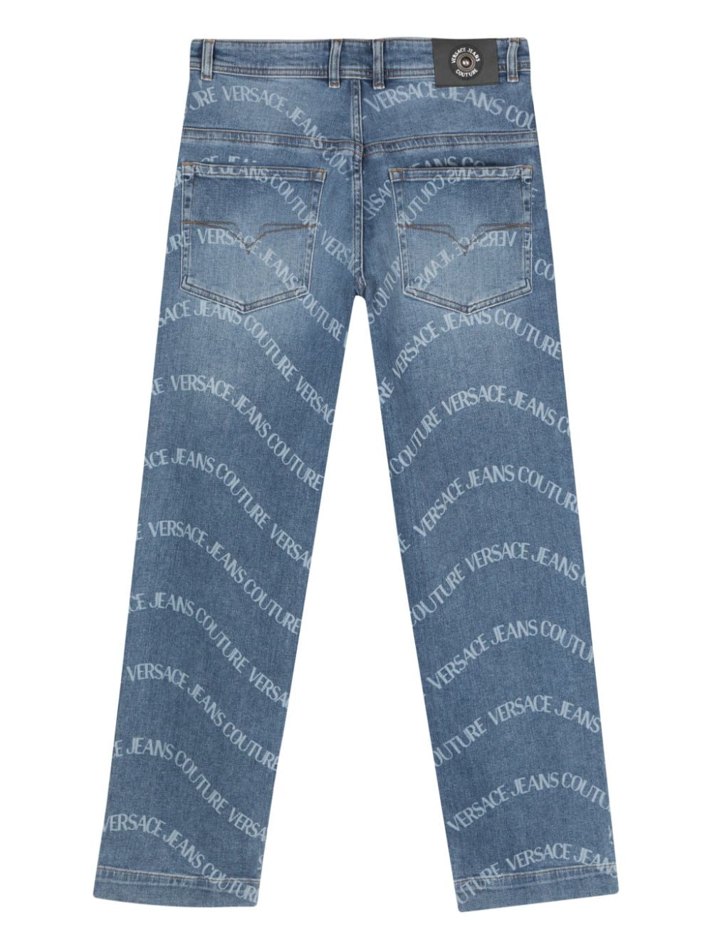 Versace Jeans Couture Jeans met logo - Blauw