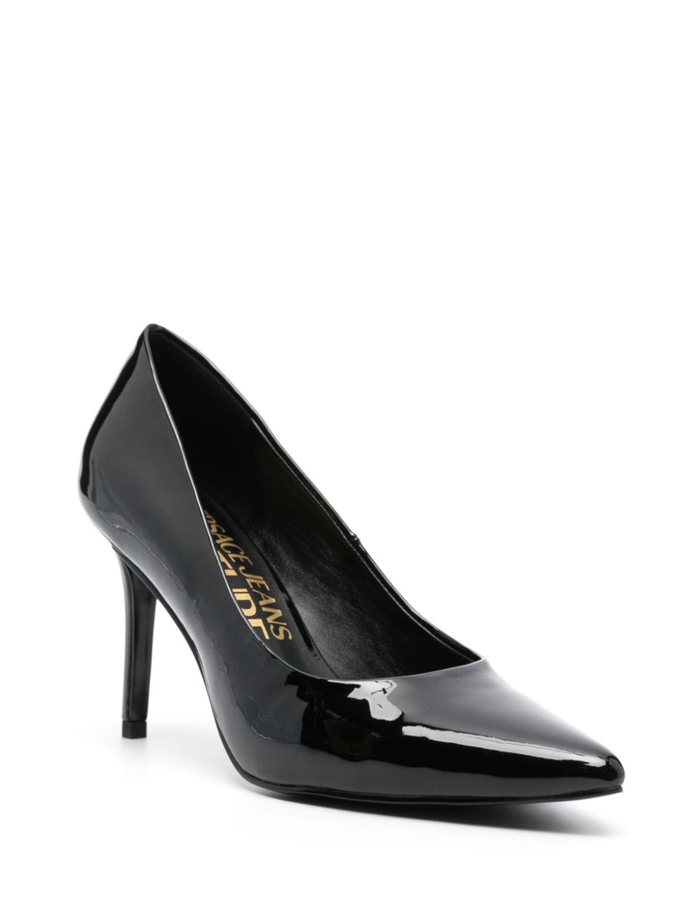 Versace Jeans Couture Leren pumps - Zwart