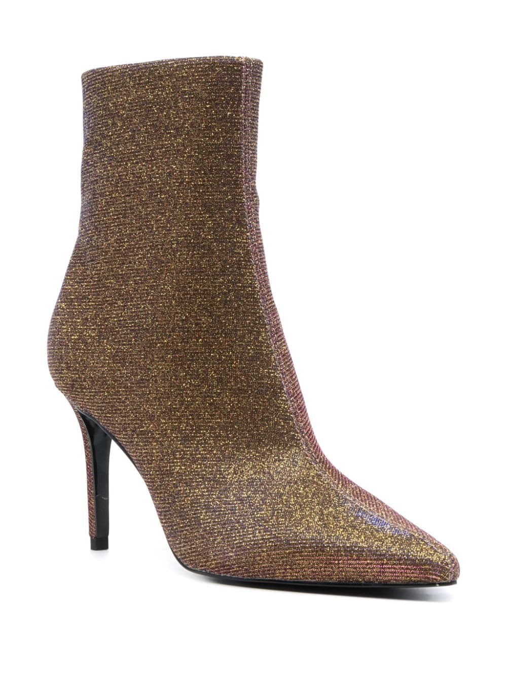 Versace Jeans Couture Scarlett metallic enkellaarzen - Goud