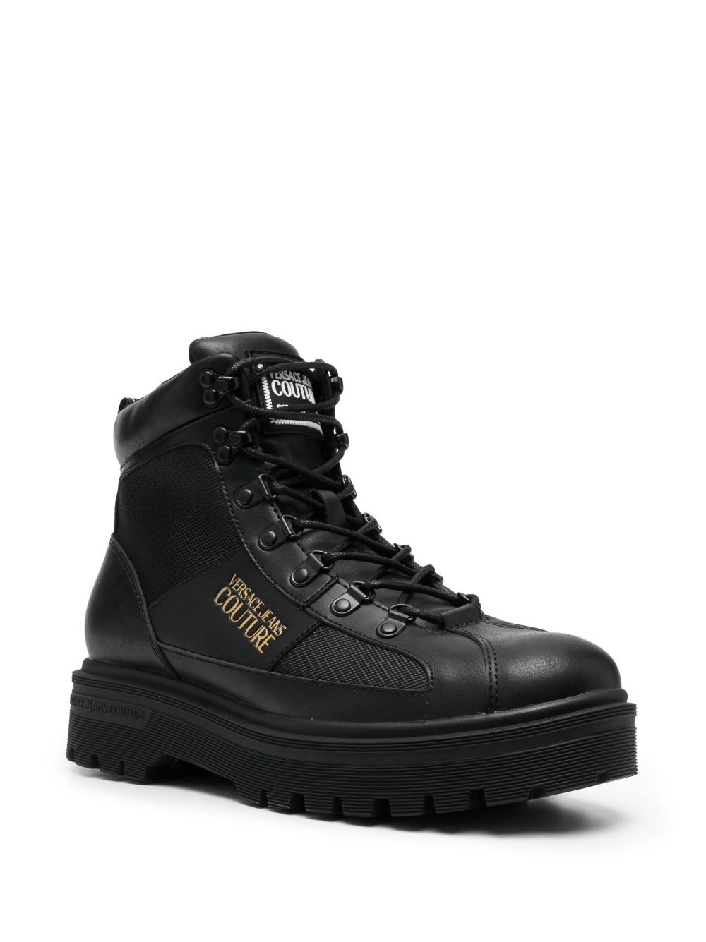 Versace Jeans Couture Sneakers met logo - Zwart