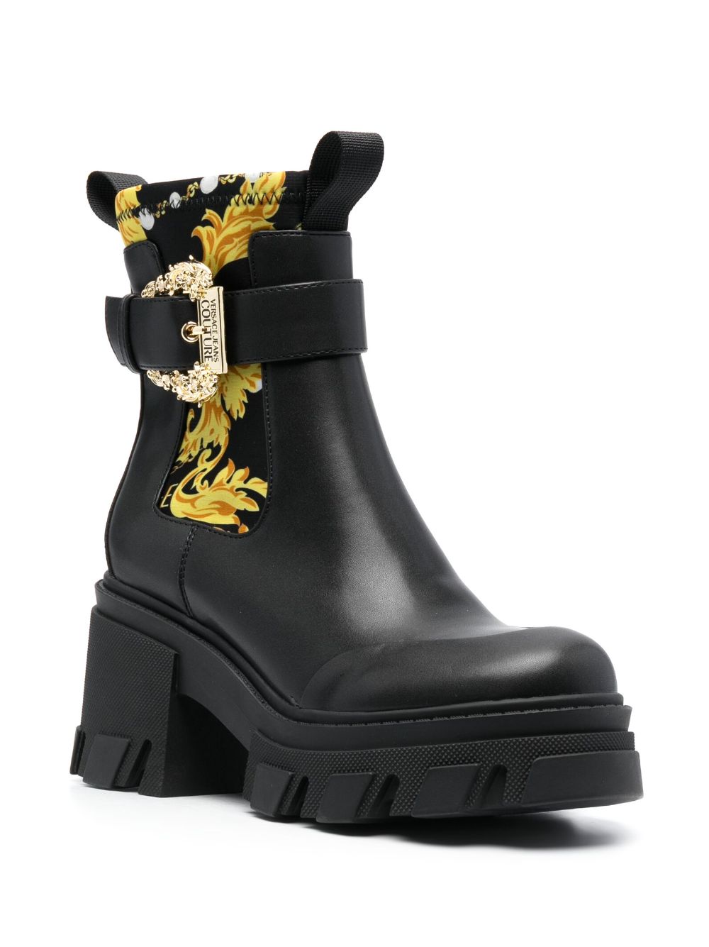 Versace Jeans Couture Sophie 85mm laarzen met decoratieve gesp - Zwart