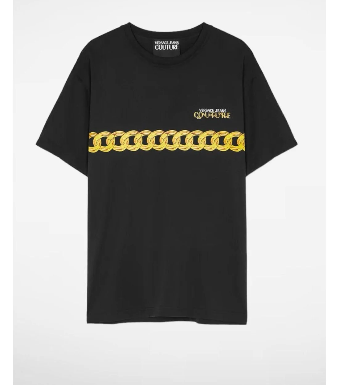 Versace Jeans Couture zwart goud chain t-shirt