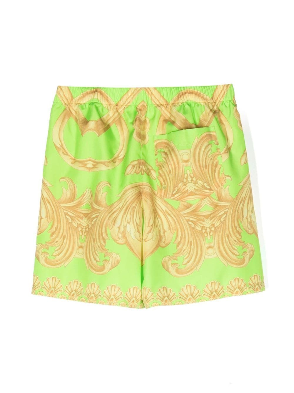 Versace Kids Zwembroek met barokprint - Groen