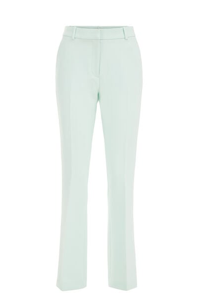 WE Fashion - Dames flared pantalon - Regular fit - Pastelgroen - Maat: 40