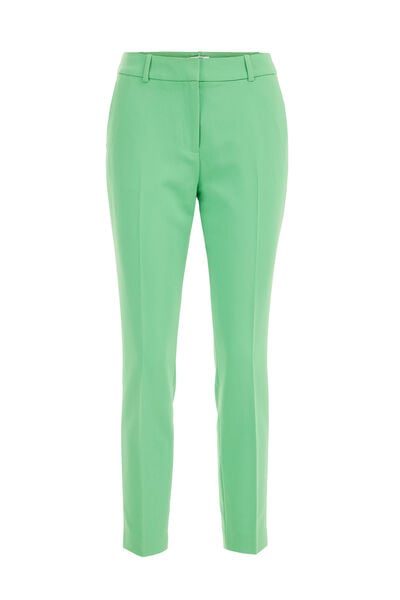 WE Fashion - Dames slim fit pantalon - Slim Fit - Felgroen - Maat: 36