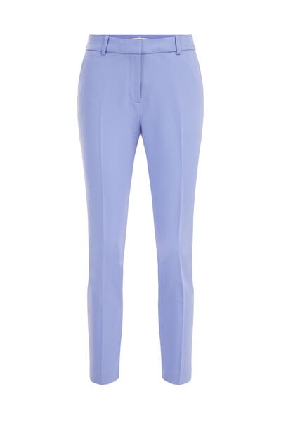 WE Fashion - Dames slim fit pantalon - Slim Fit - Lila - Maat: 38