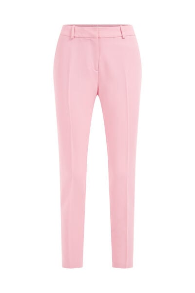 WE Fashion - Dames slim fit pantalon - Slim Fit - Roze - Maat: 34