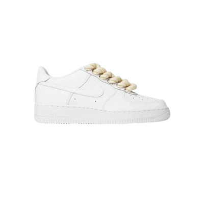 Witte Corde Air Force 1 Sneakers Nike , White , Heren