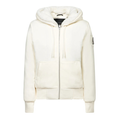 Witte Jas voor Vrouwen Stijlvol en Gezellig Moose Knuckles , White , Dames