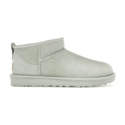 Witte Klassieke Ultra Mini Enkellaarzen UGG , White , Dames