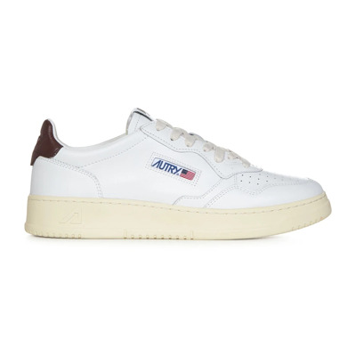 Witte Leren Sneakers voor Mannen Autry , White , Heren