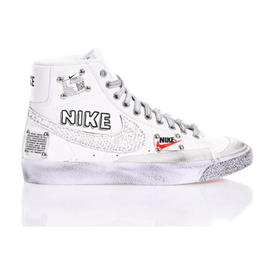 Witte Sneakers Aangepaste Stijl Nike , White , Heren