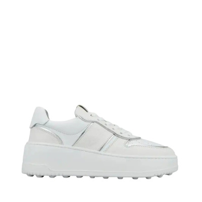 Witte Sneakers met Rubberen Zool Tod's , White , Dames