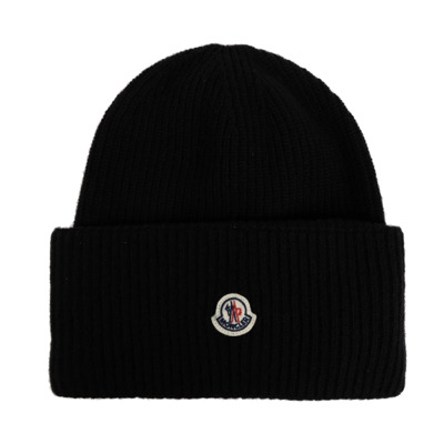 Wollen muts Moncler , Black , Dames