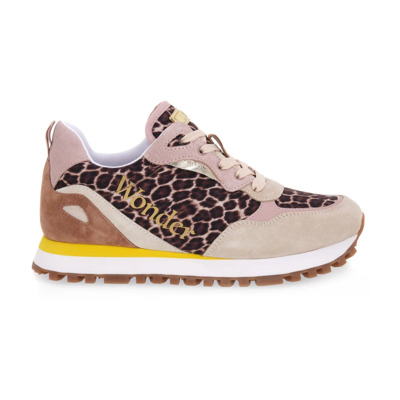 Wonder 35 Leren Sneakers Liu Jo , Beige , Dames