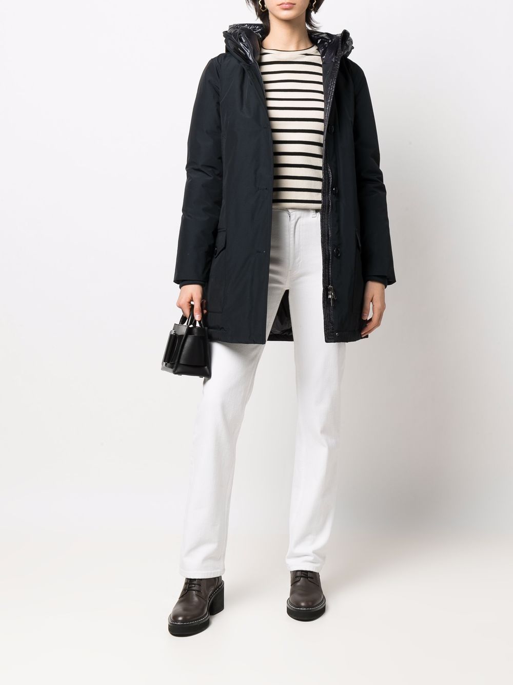 Woolrich Jas met capuchon - Blauw