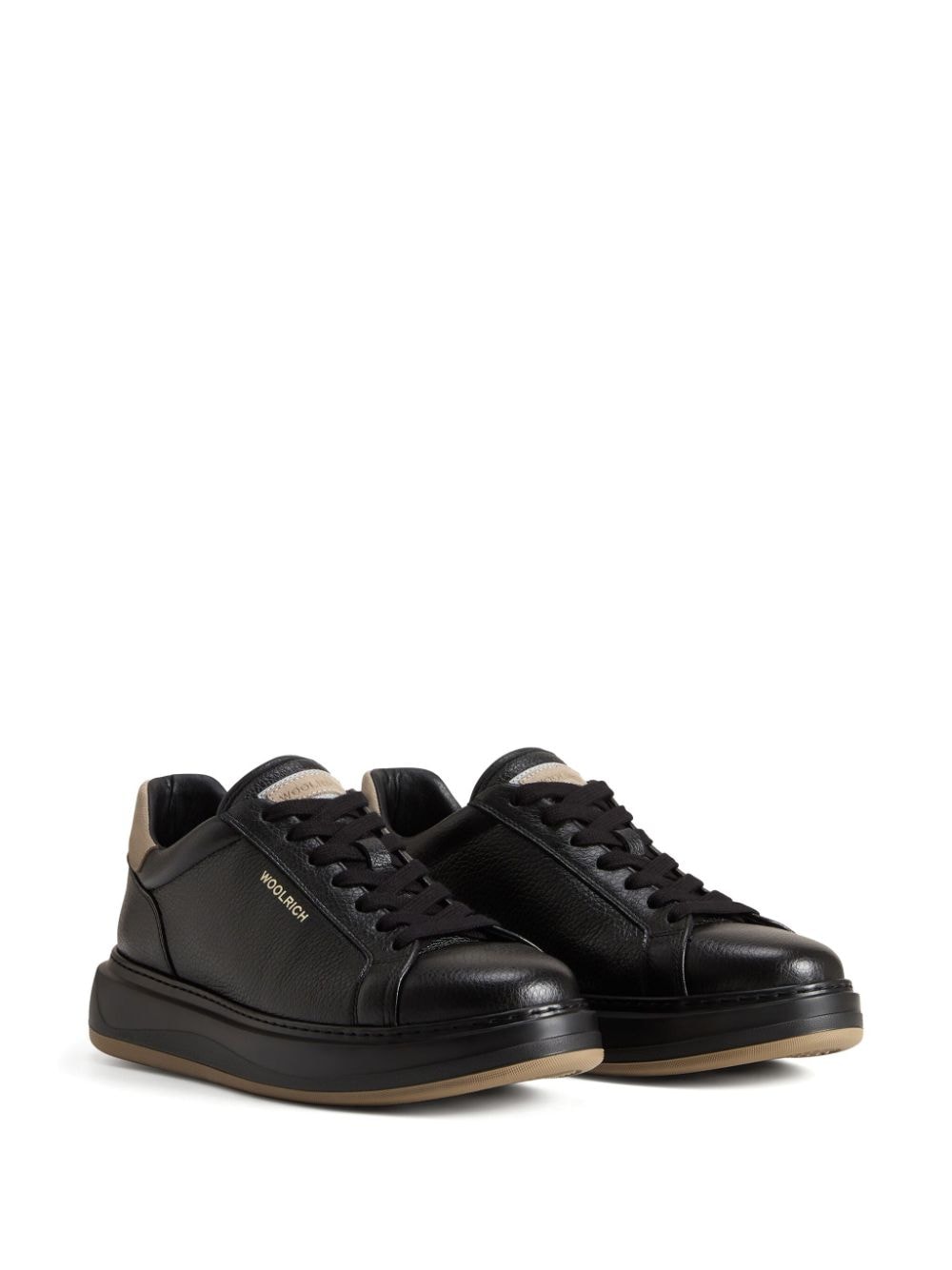 Woolrich Sneakers met ronde neus - Zwart