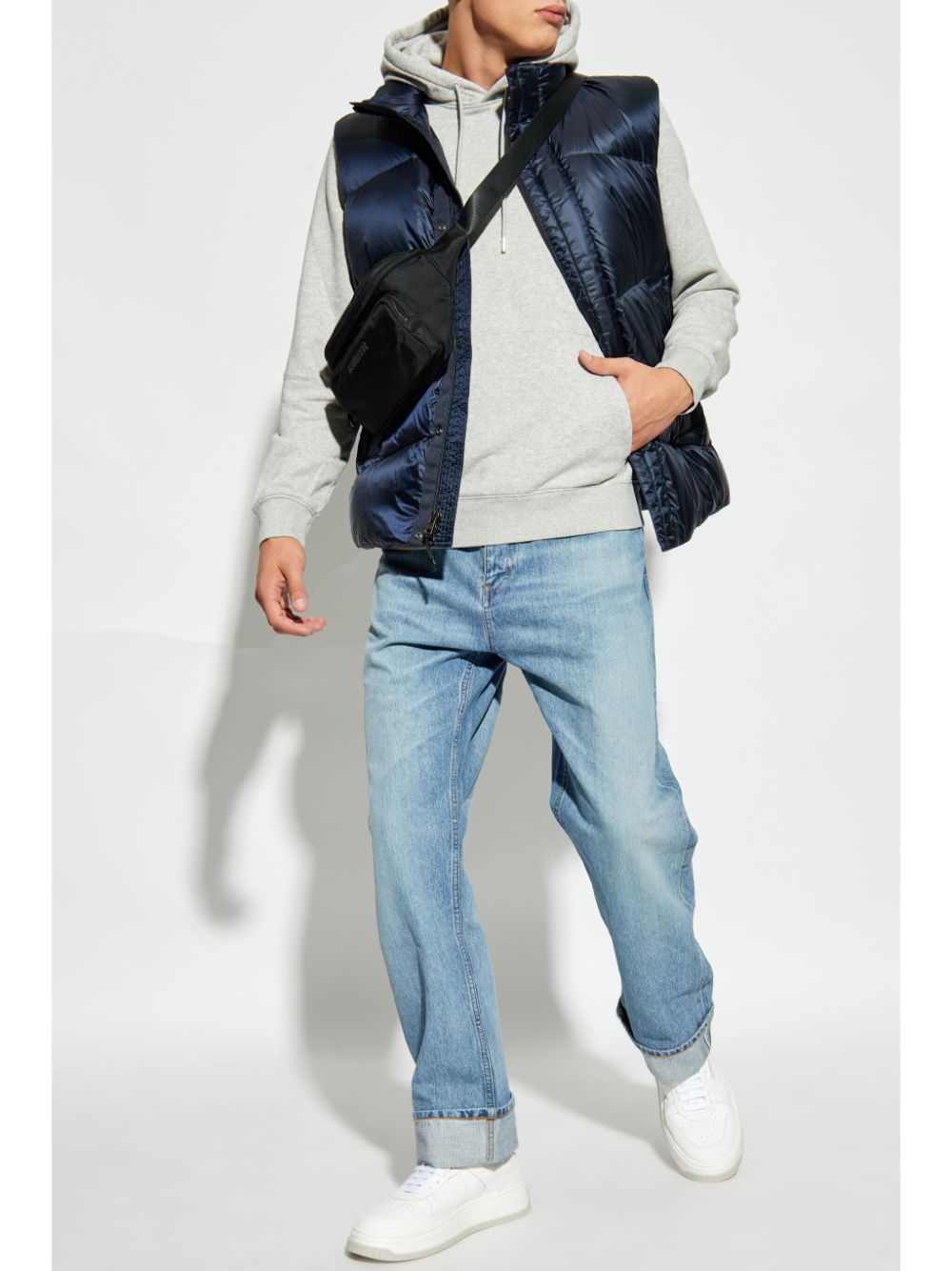 Woolrich Spencer met opstaande kraag - Blauw