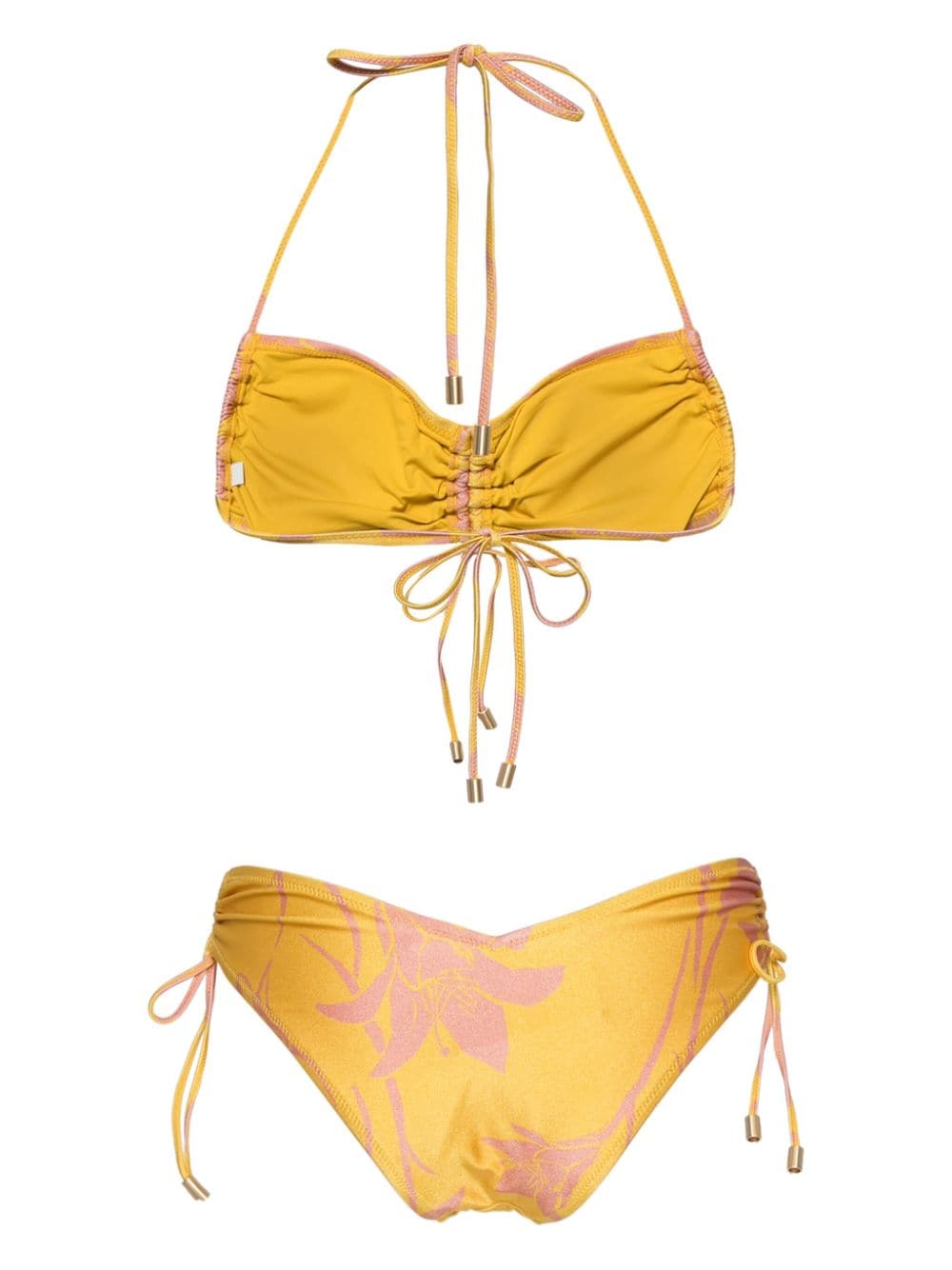 ZIMMERMANN Bikini met ruche - Geel