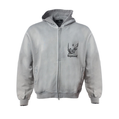 Zomer Spirits Rits Hoodie Represent , Gray , Heren