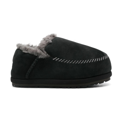 Zwarte Instap Sandalen met Faux-Fur Voering UGG , Black , Heren