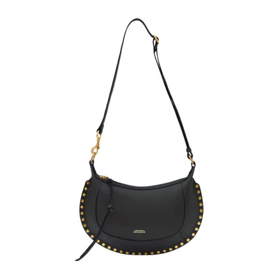 Zwarte Leren Oskan Moon Tas Isabel Marant , Black , Dames