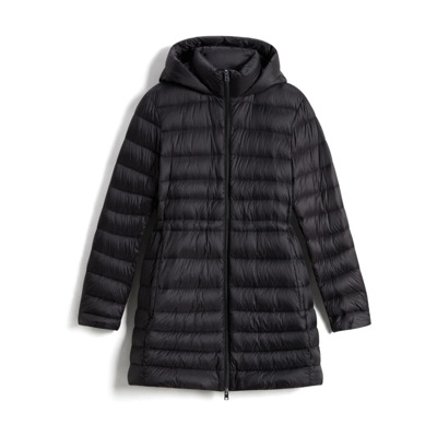 Zwarte Parka Waterbestendig Gewatteerd Ontwerp Woolrich , Black , Dames