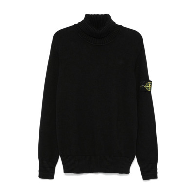 Zwarte Sweater voor Mannen Aw24 Stone Island , Black , Heren