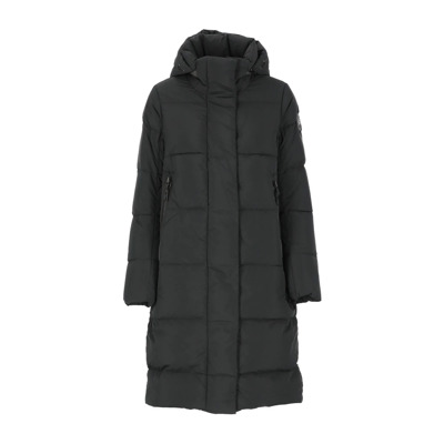 Zwarte gewatteerde jas met afneembare capuchon Canada Goose , Black , Dames