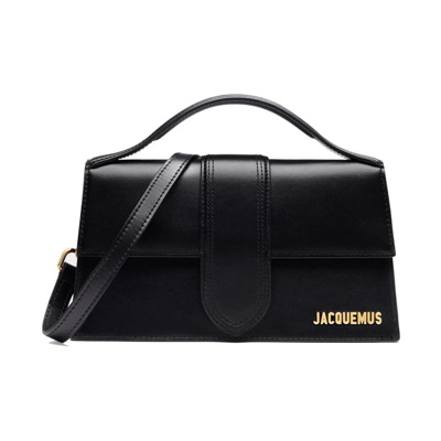 Zwarte leren crossbodytas Jacquemus , Black , Dames