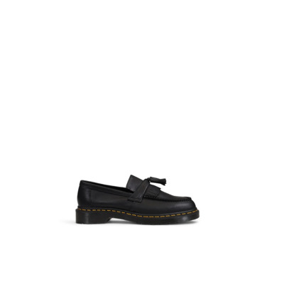 Zwarte leren mocassin met synthetische zool Dr. Martens , Black , Heren