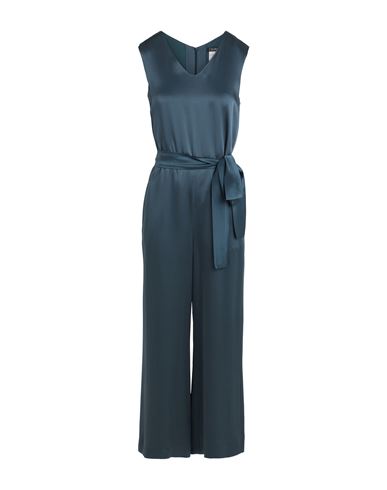 's Max Mara Woman Jumpsuit Dark green Size 12 Acetate, Viscose