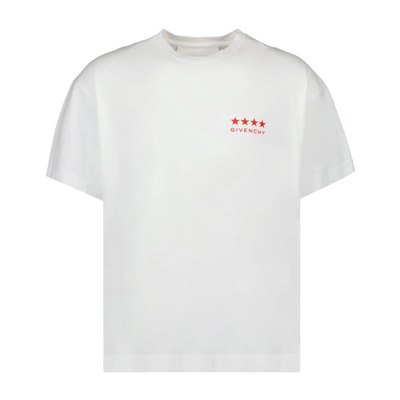 4G Wit T-shirt Givenchy , White , Heren