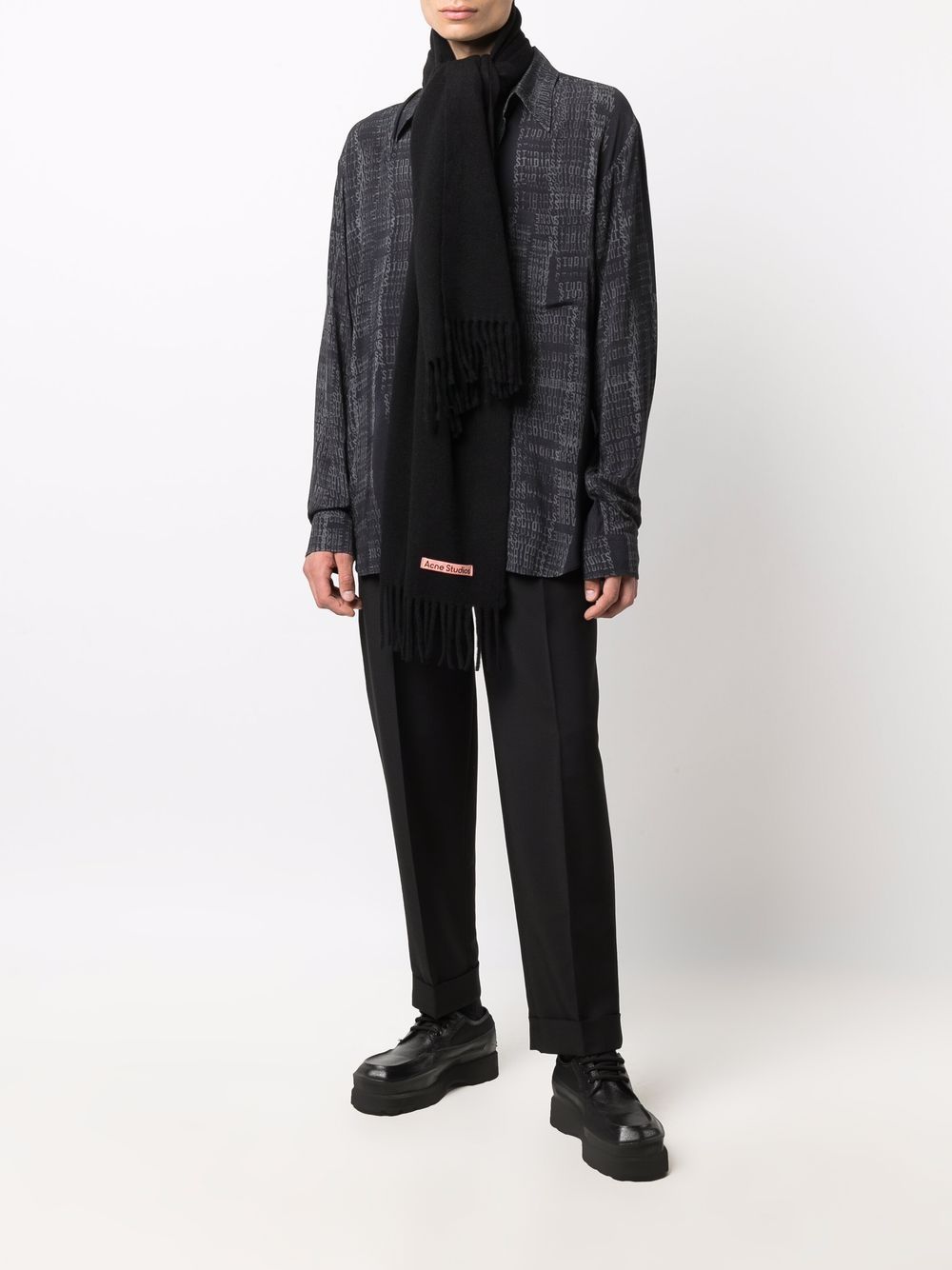 Acne Studios Kasjmier sjaal - Zwart