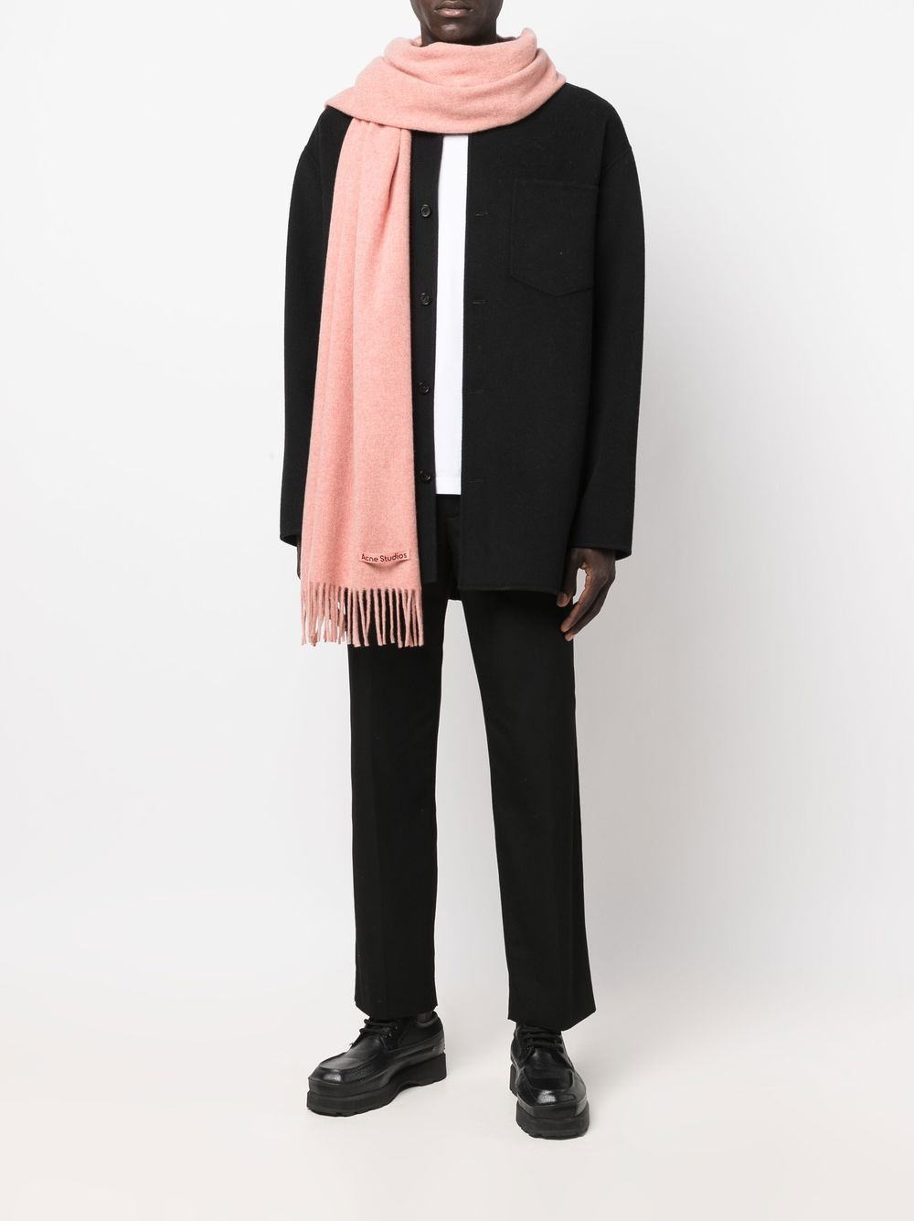 Acne Studios Sjaal met franje - Roze