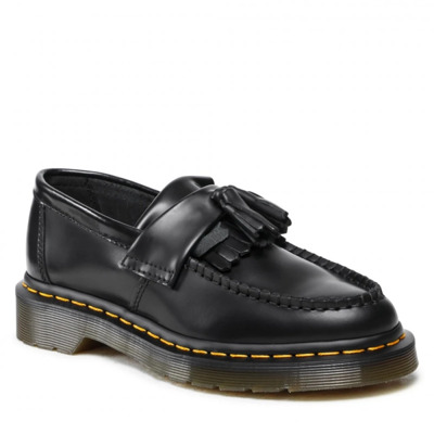 Adrian Loafers Leer Zwart Glad Dr. Martens , Black , Heren