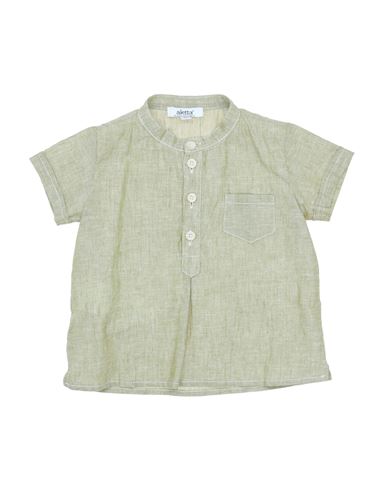 Aletta Newborn Girl T-shirt Military green Size 3 Linen, Cotton