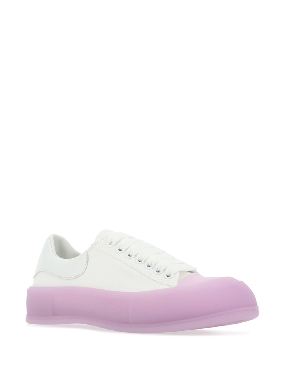 Alexander McQueen Sneakers met contrasterende zool - Wit