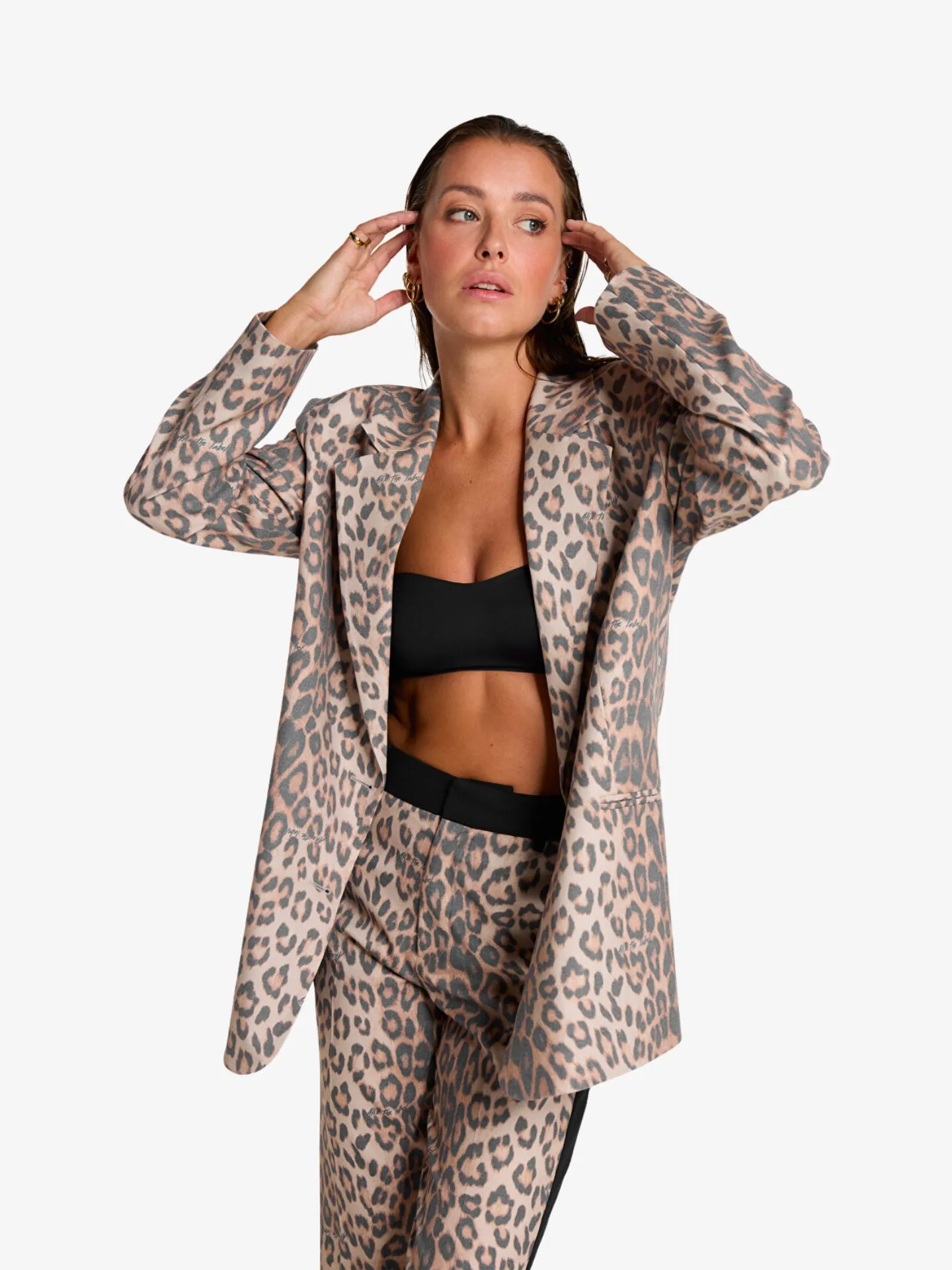 Alix The Label Dames blazer leopard