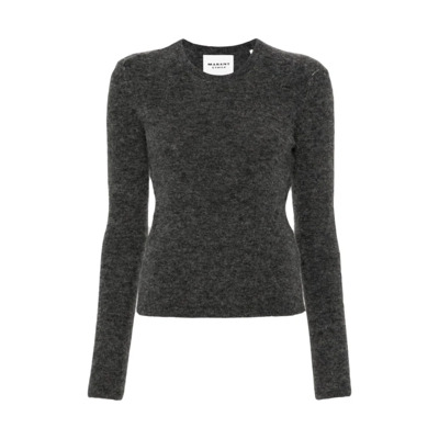 Alpaca Wolmix Ronde Hals Sweater Isabel Marant Étoile , Gray , Dames