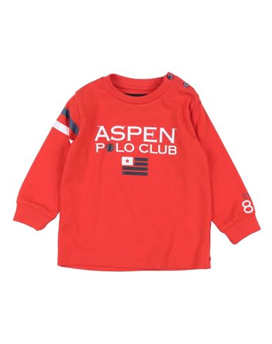 Aspen Polo Club Infant Boy T-shirt Red Size 12 Cotton, Elastane