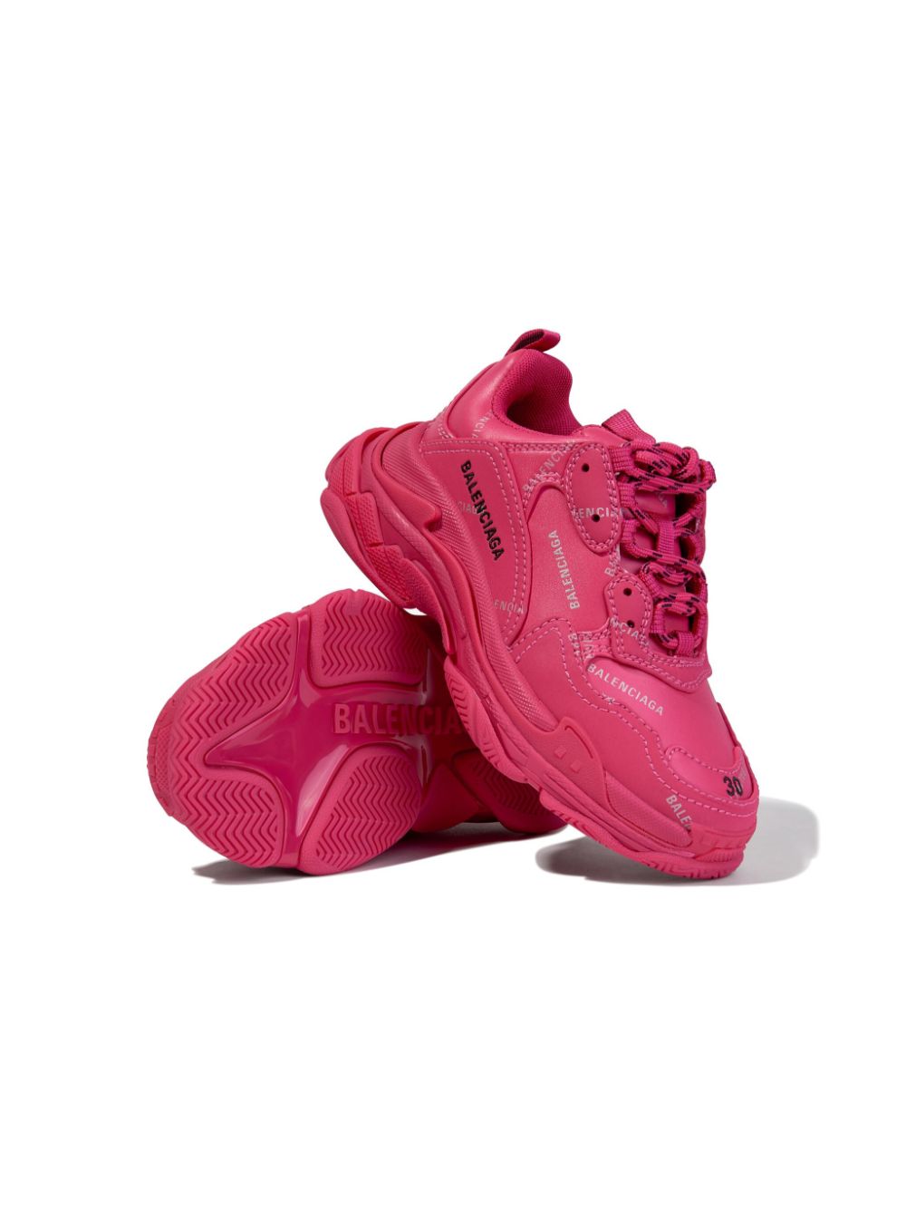 Balenciaga Kids Leren sneakers - Roze