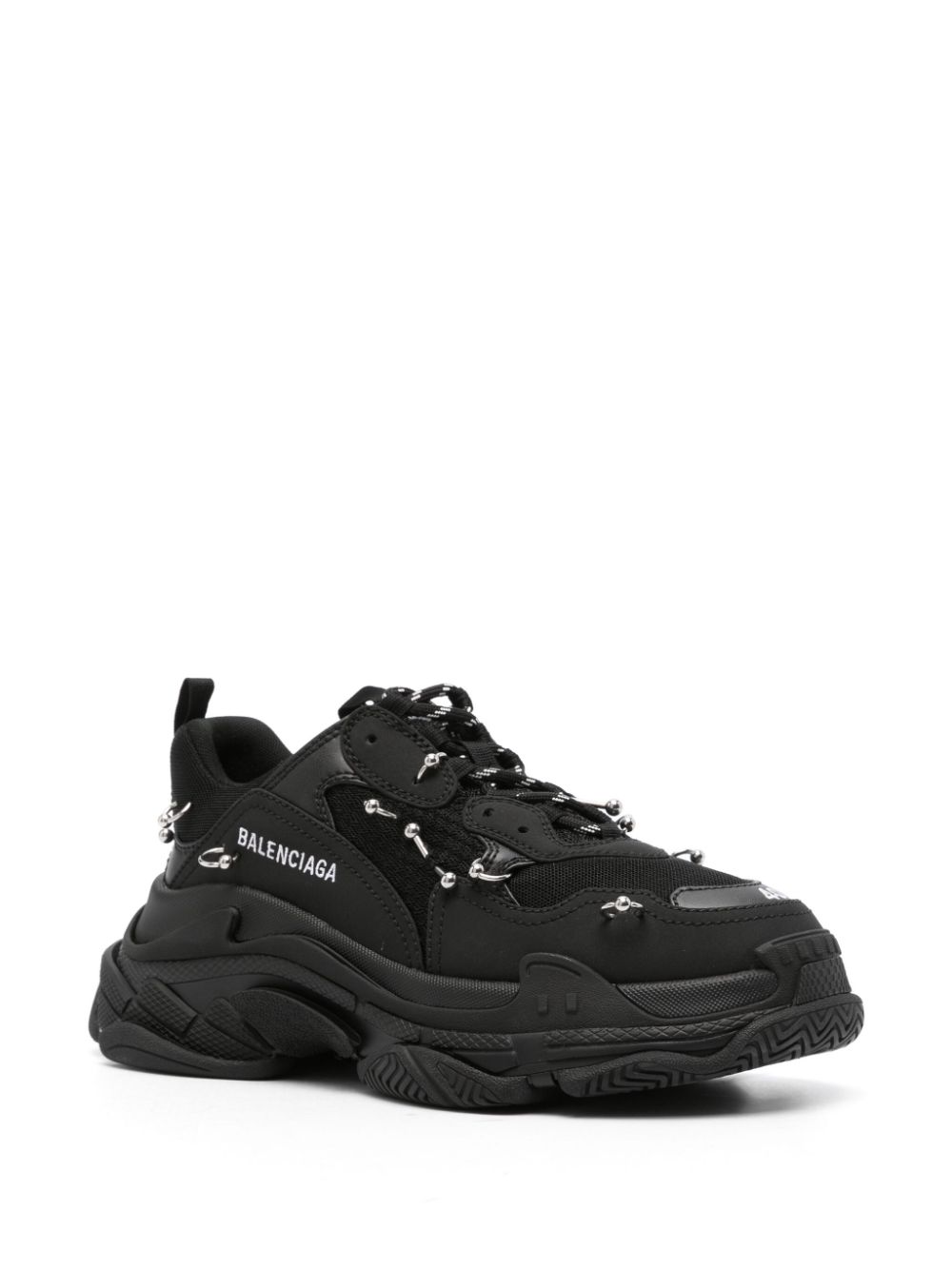 Balenciaga Triple S sneakers met vlakken - Zwart