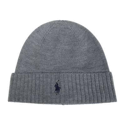 Beanie Ralph Lauren , Gray , Heren