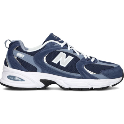 Blauwe Leren Sneakers Mr530 M New Balance , Blue , Heren