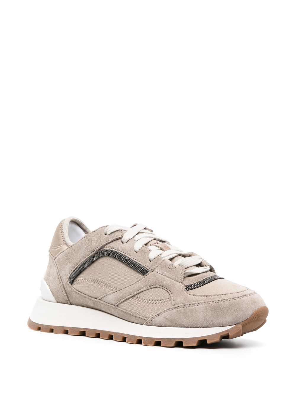 Brunello Cucinelli Leren sneakers - Beige