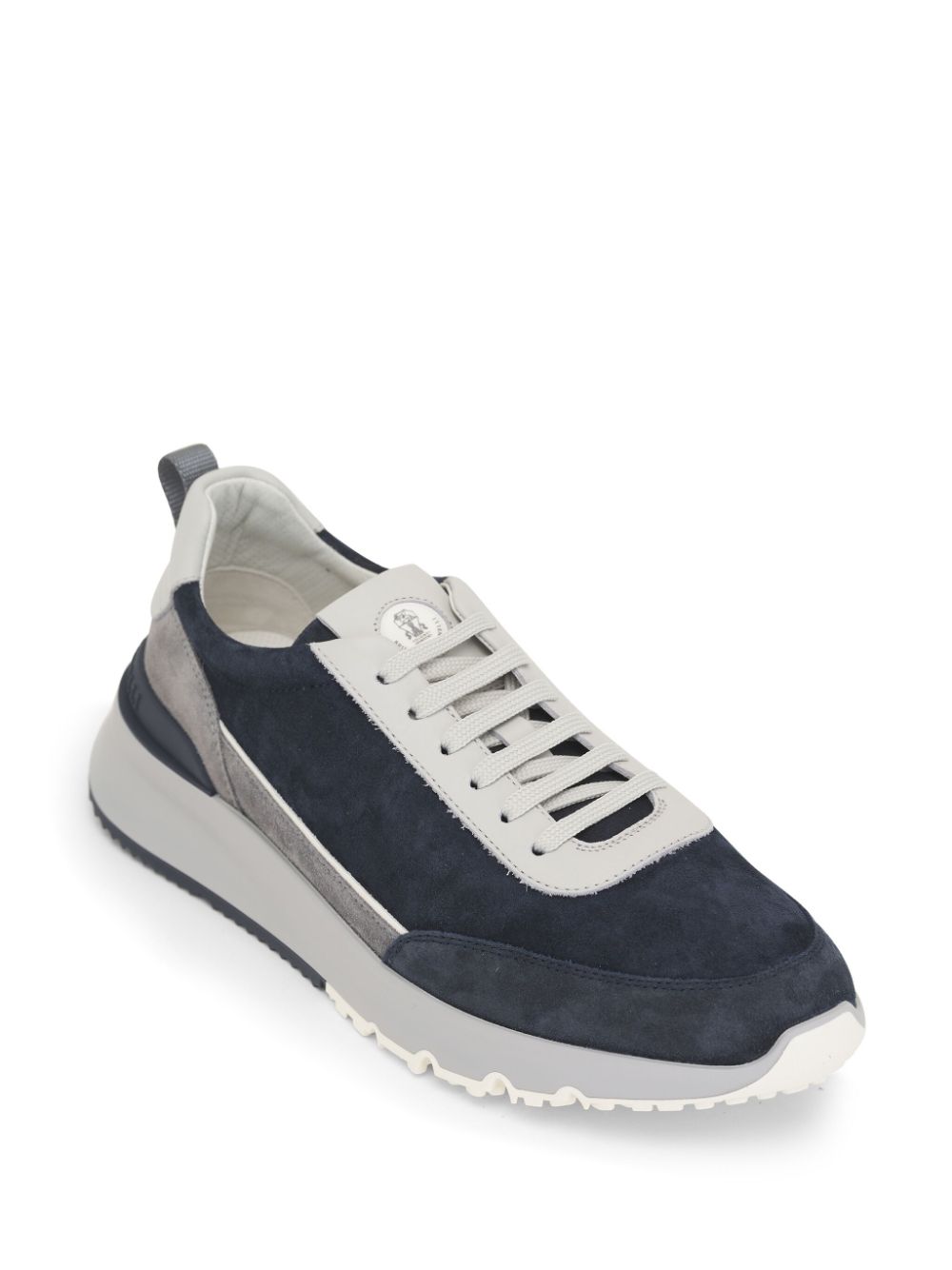 Brunello Cucinelli Sneakers met vlakken - Blauw