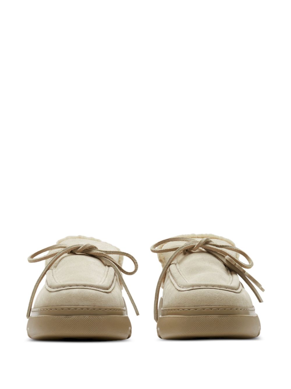 Burberry Slippers met vierkante neus - Beige