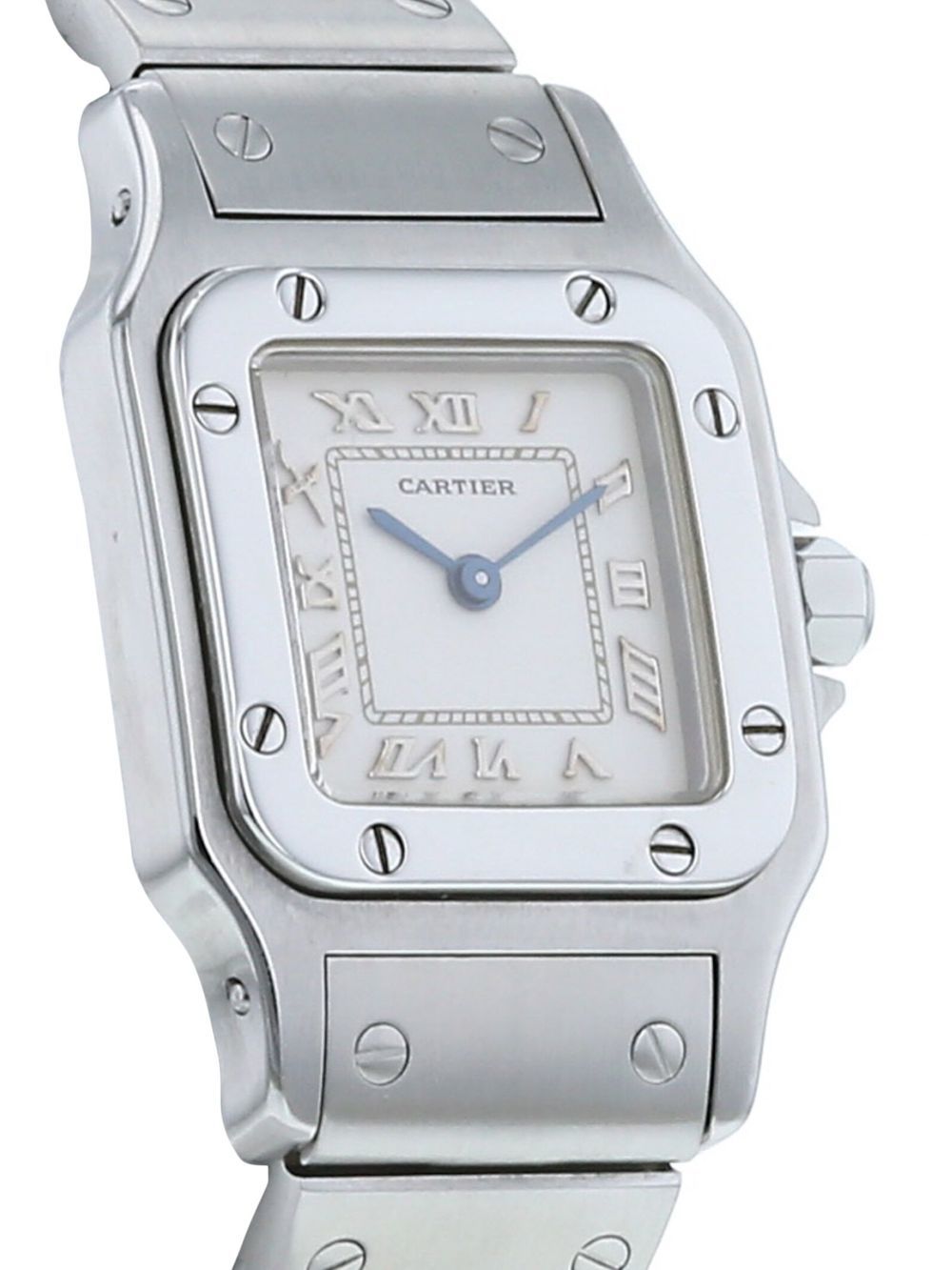 Cartier 1990s pre-owned Santos Galbée horloge - Wit